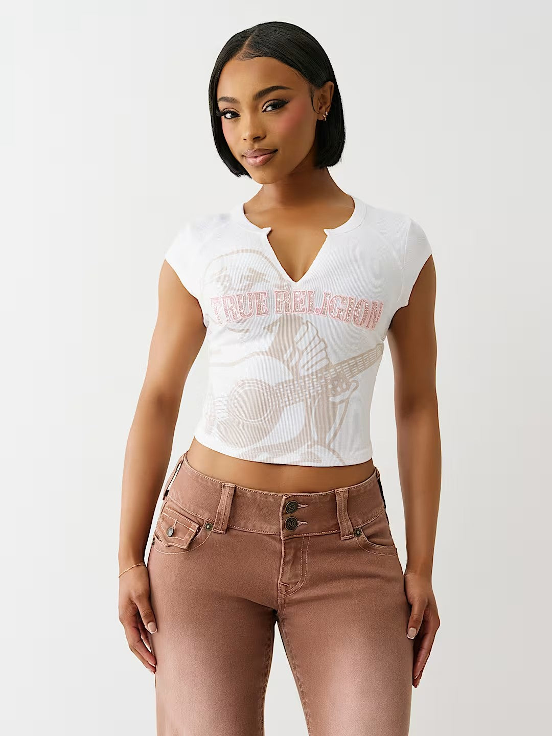 CRYSTAL BUDDHA NOTCH TEE