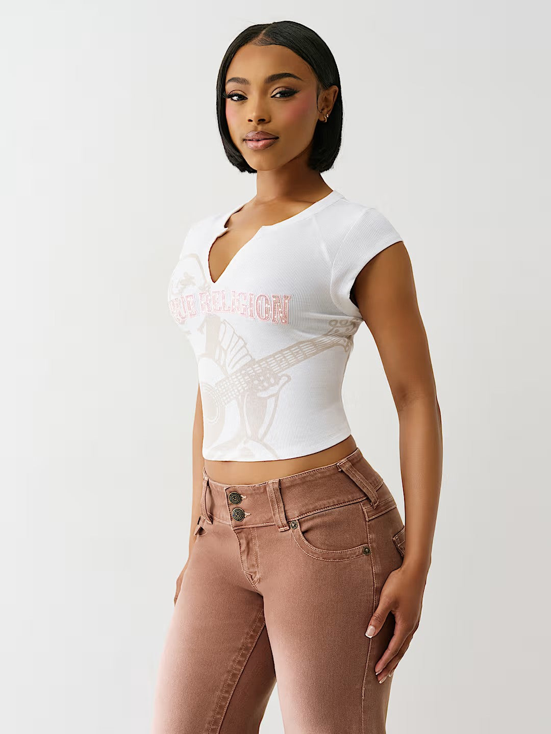 CRYSTAL BUDDHA NOTCH TEE