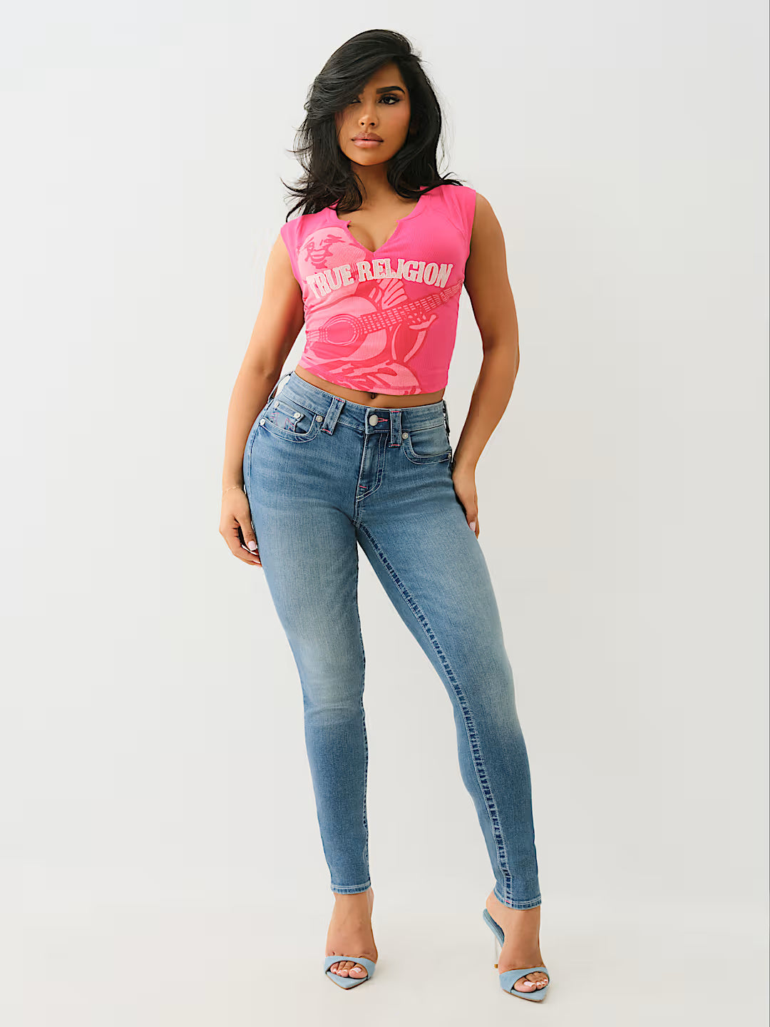 CRYSTAL BUDDHA NOTCH TEE