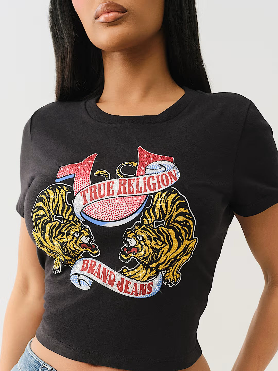 CRYSTAL TIGER SS BABY TEE