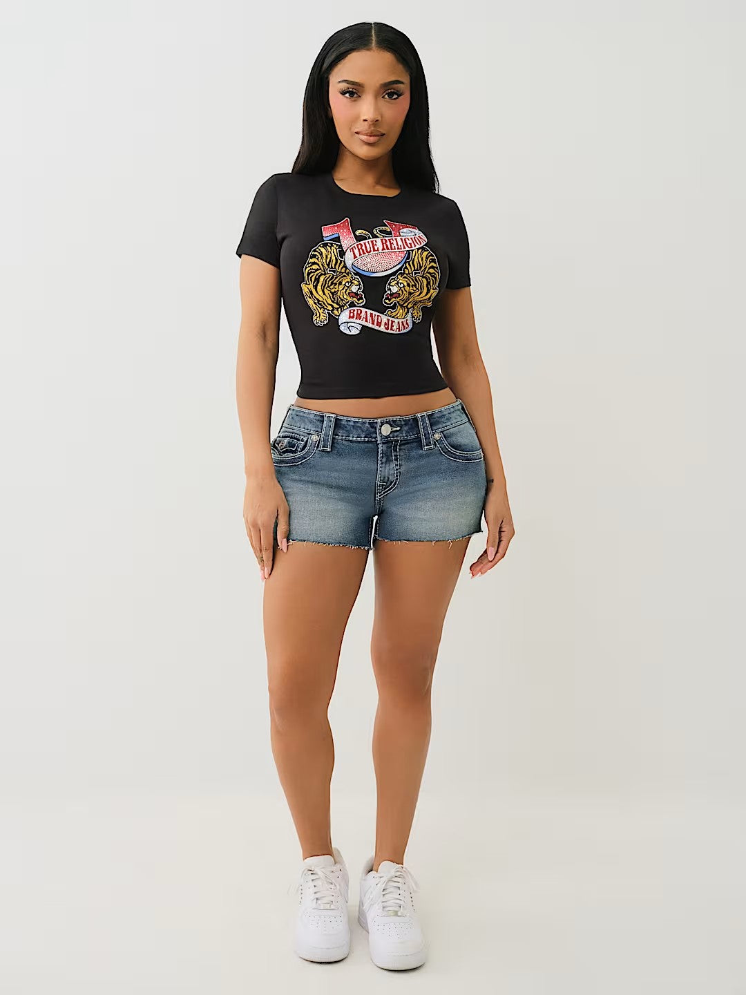 CRYSTAL TIGER SS BABY TEE