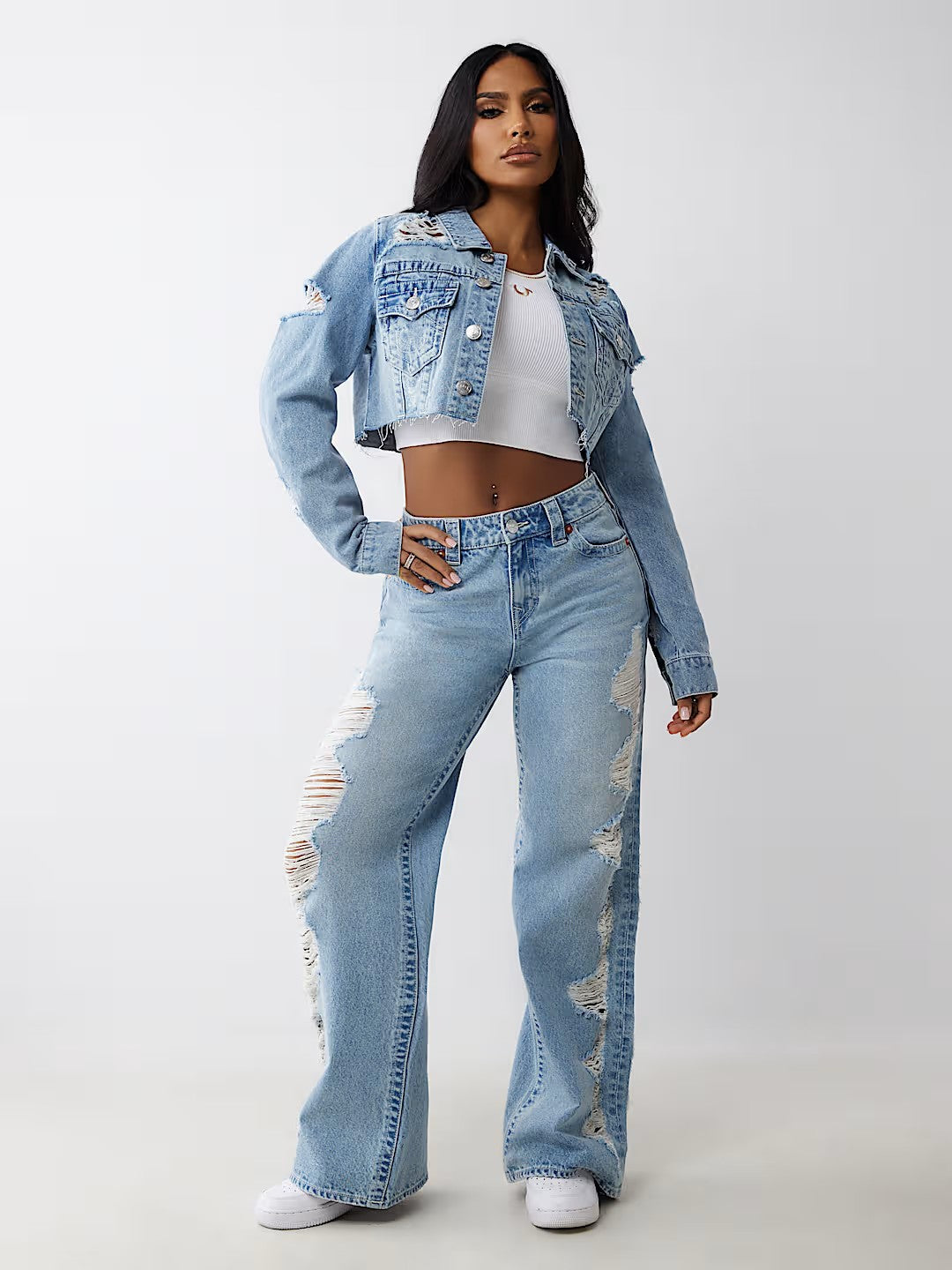 HEAVILY DESTROYED CROP JACKET
