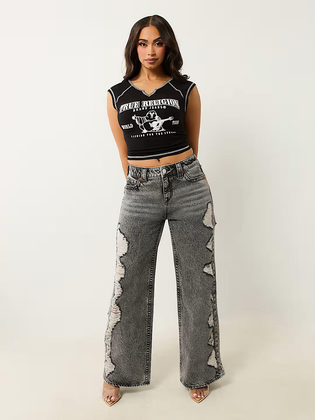SRS RIB NOTCHED BBY TEE
