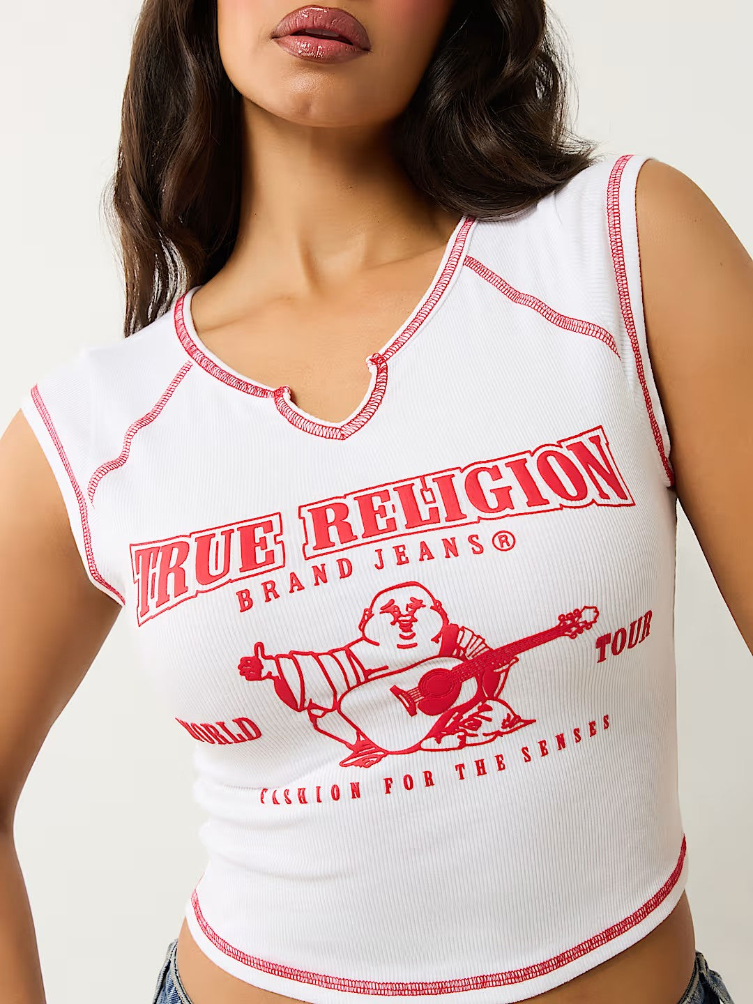 SRS RIB NOTCHED BBY TEE
