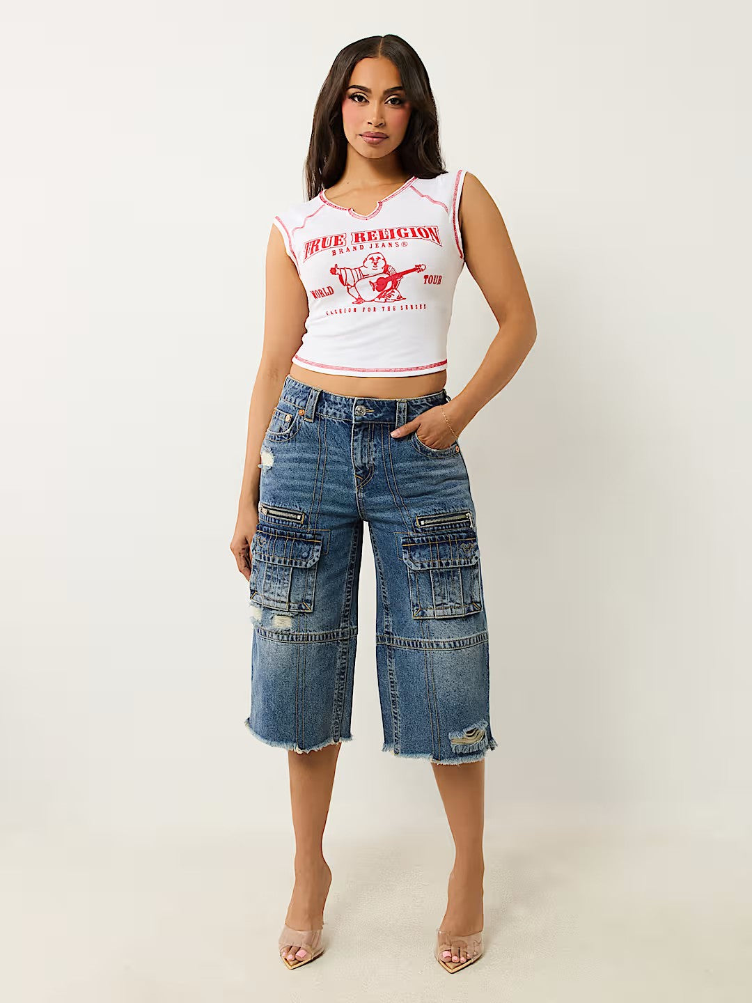 SRS RIB NOTCHED BBY TEE