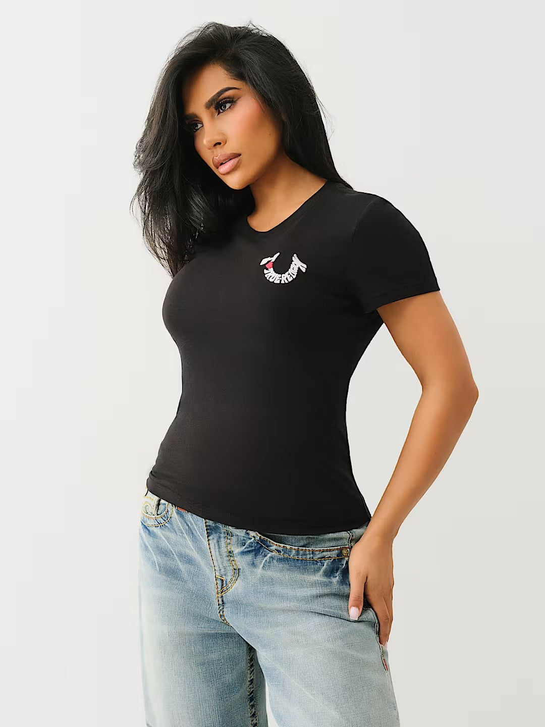 EMBROIDERED TR HS SS CREW TEE