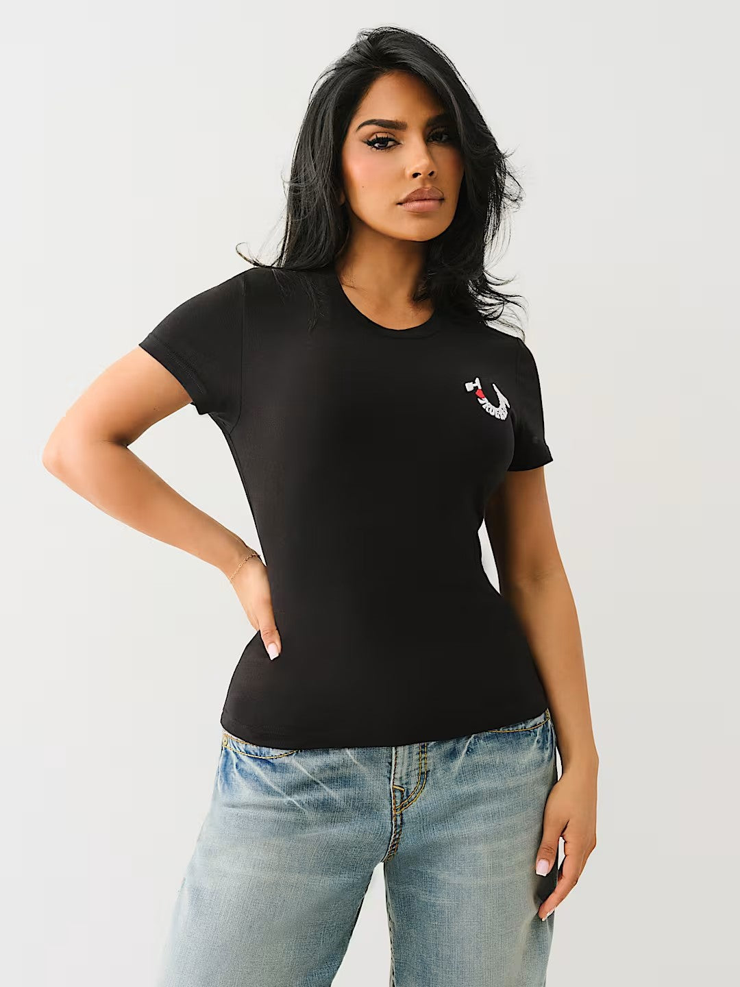 EMBROIDERED TR HS SS CREW TEE