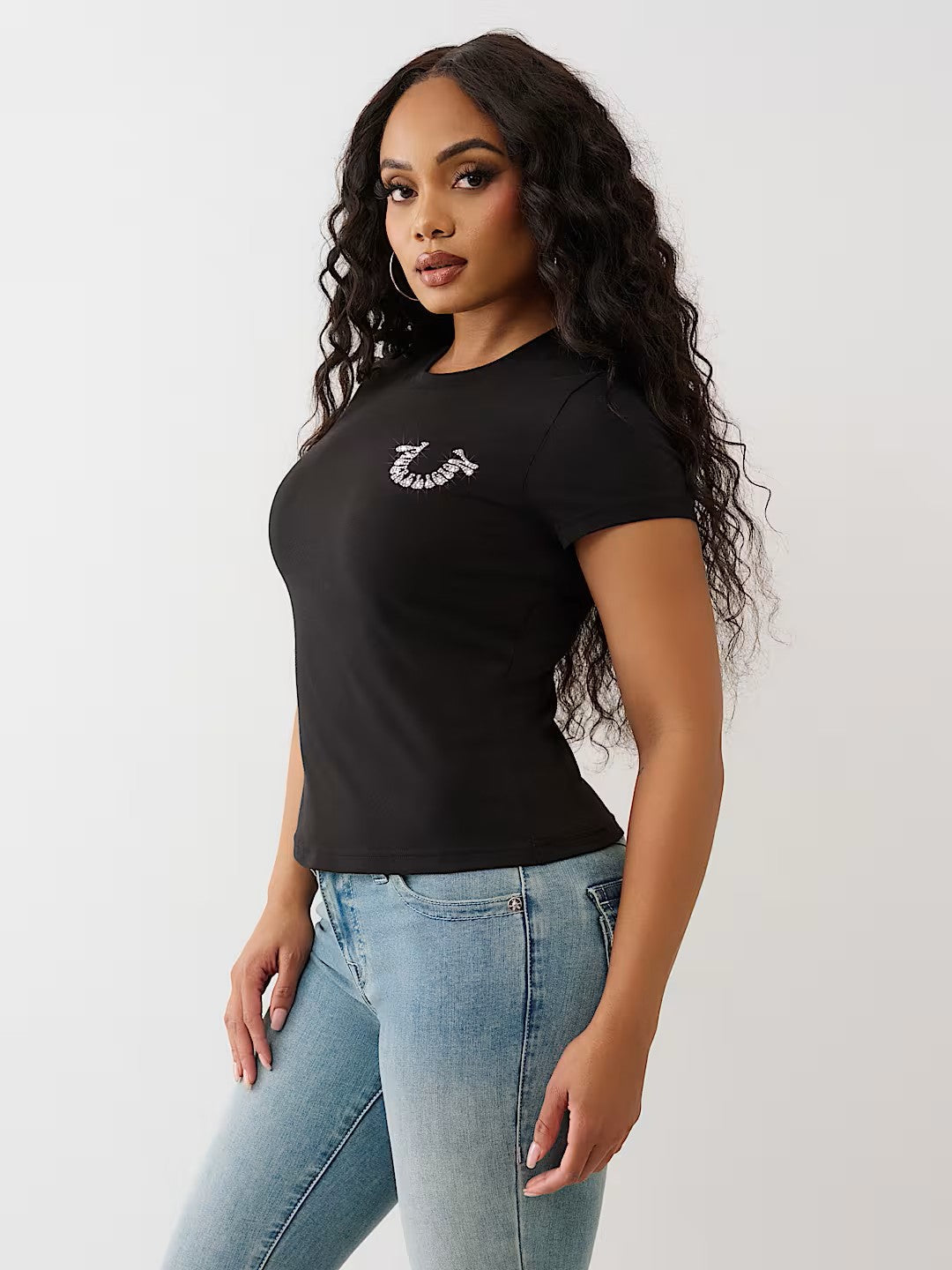 CRYSTAL HS CREW TEE