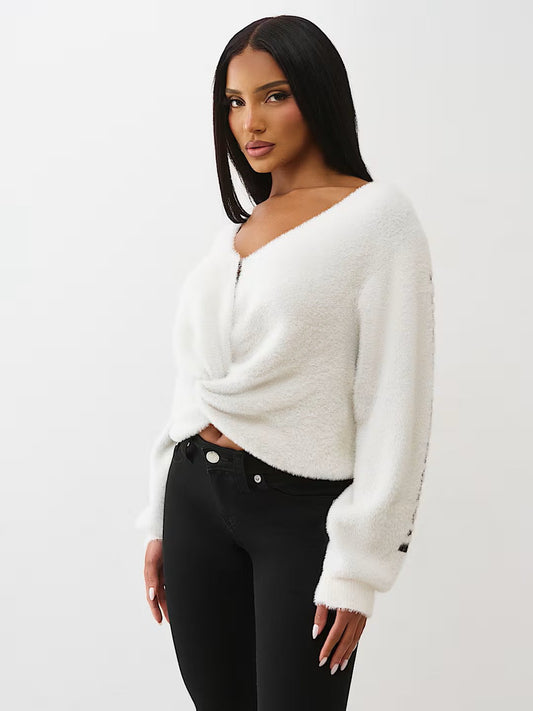 JACQUARD REVERSIBLE SWEATER