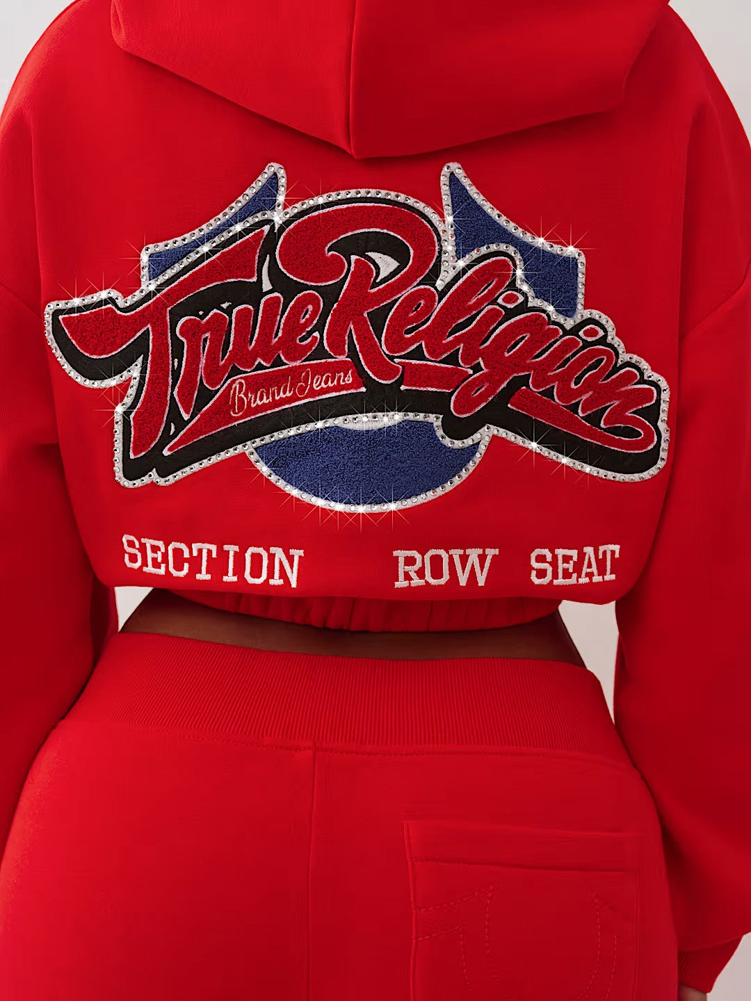 CRYSTAL PATCHED ZIP HOODIE