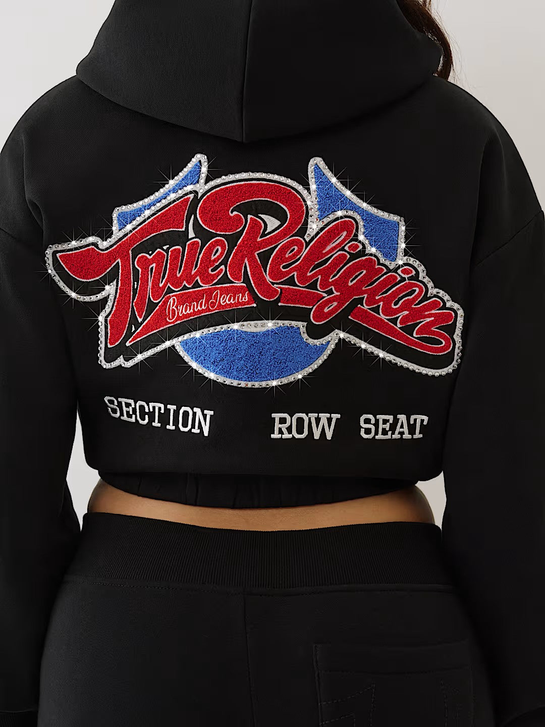 CRYSTAL PATCHED ZIP HOODIE