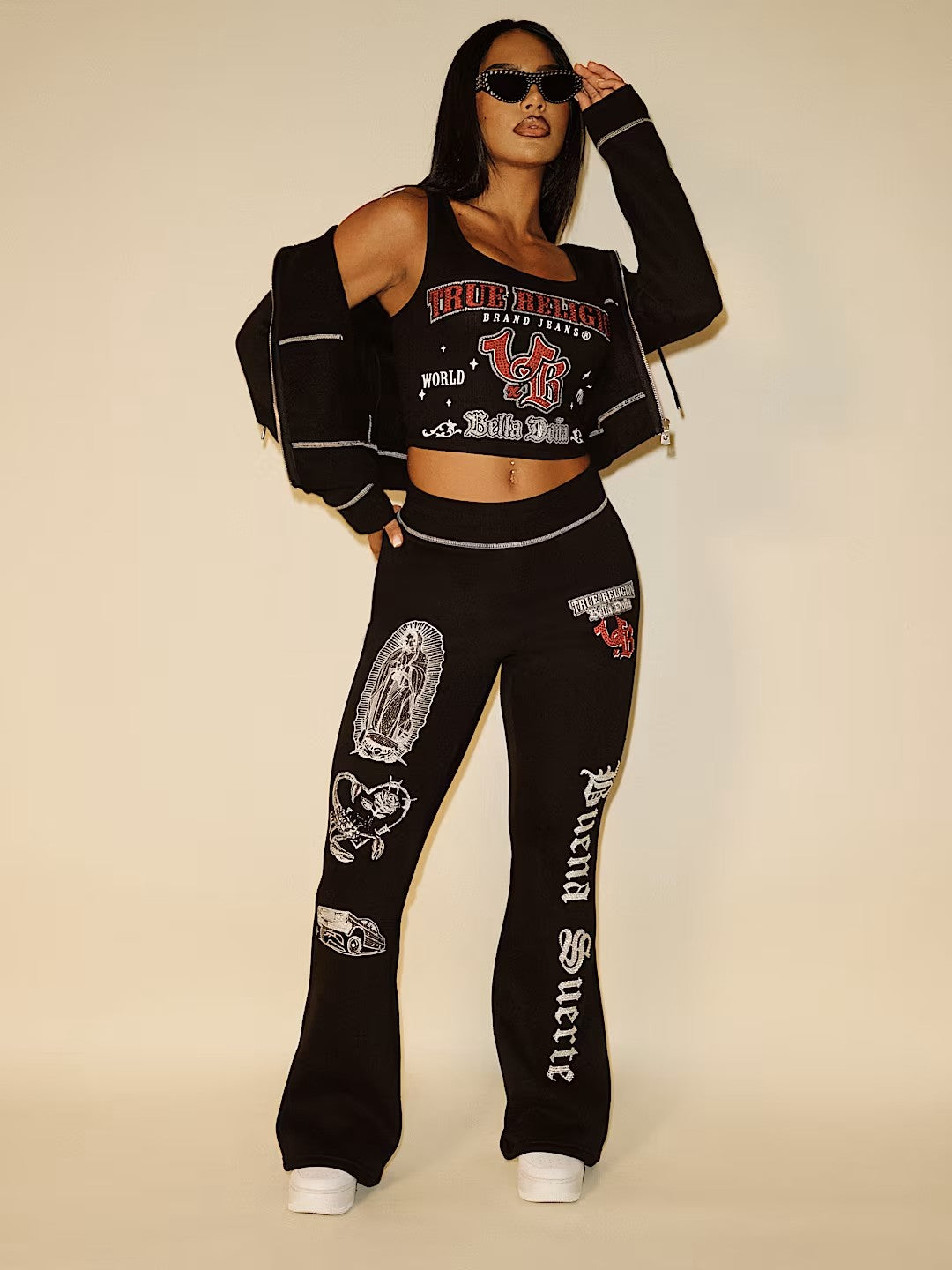TRXBD CRYSTAL RIB CROP TANK