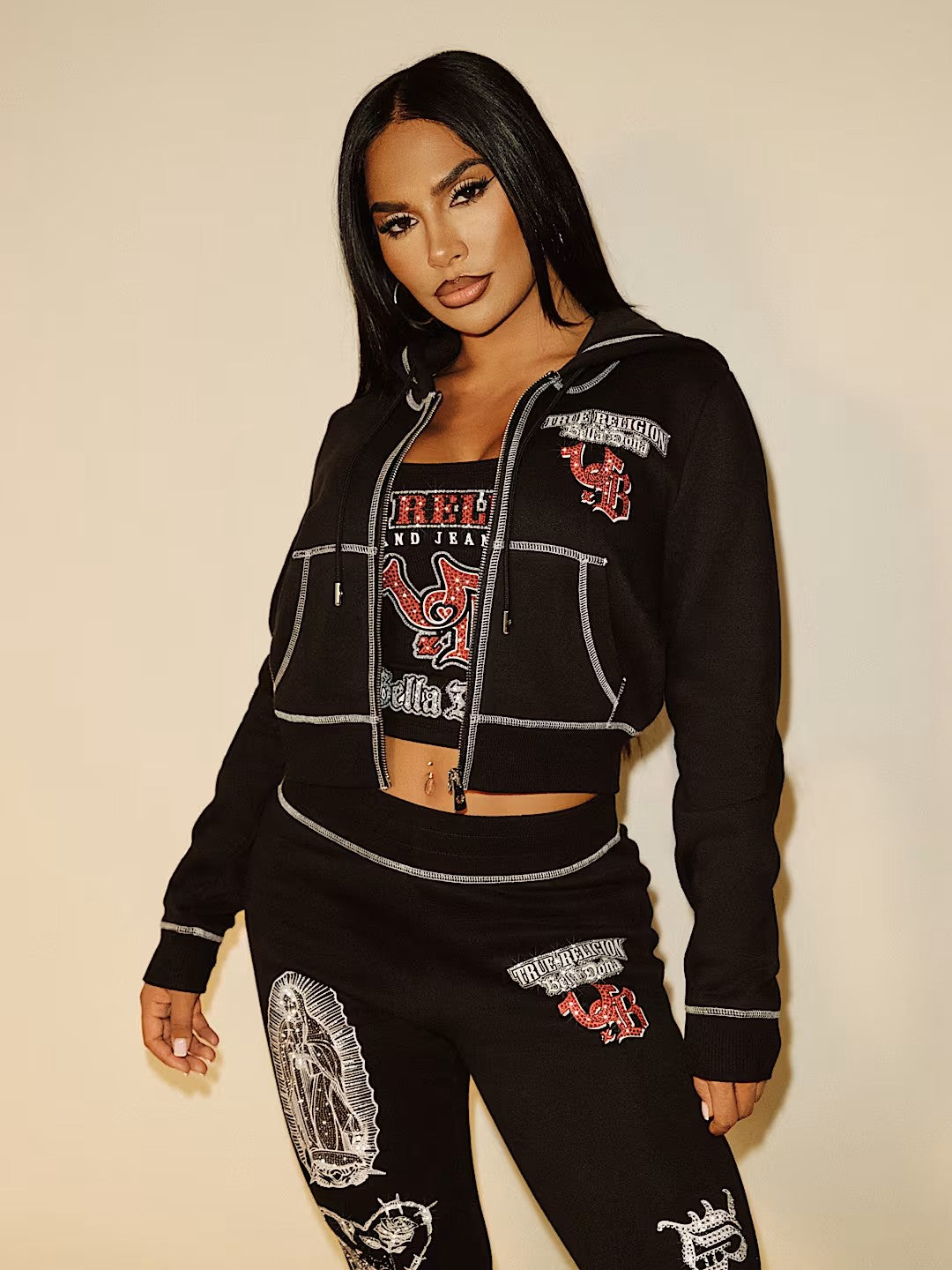 TRXBD SHRUNKEN ZIP HOODIE