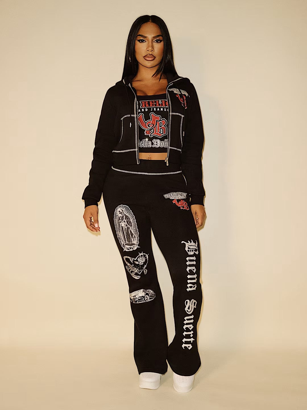 TRXBD SHRUNKEN ZIP HOODIE