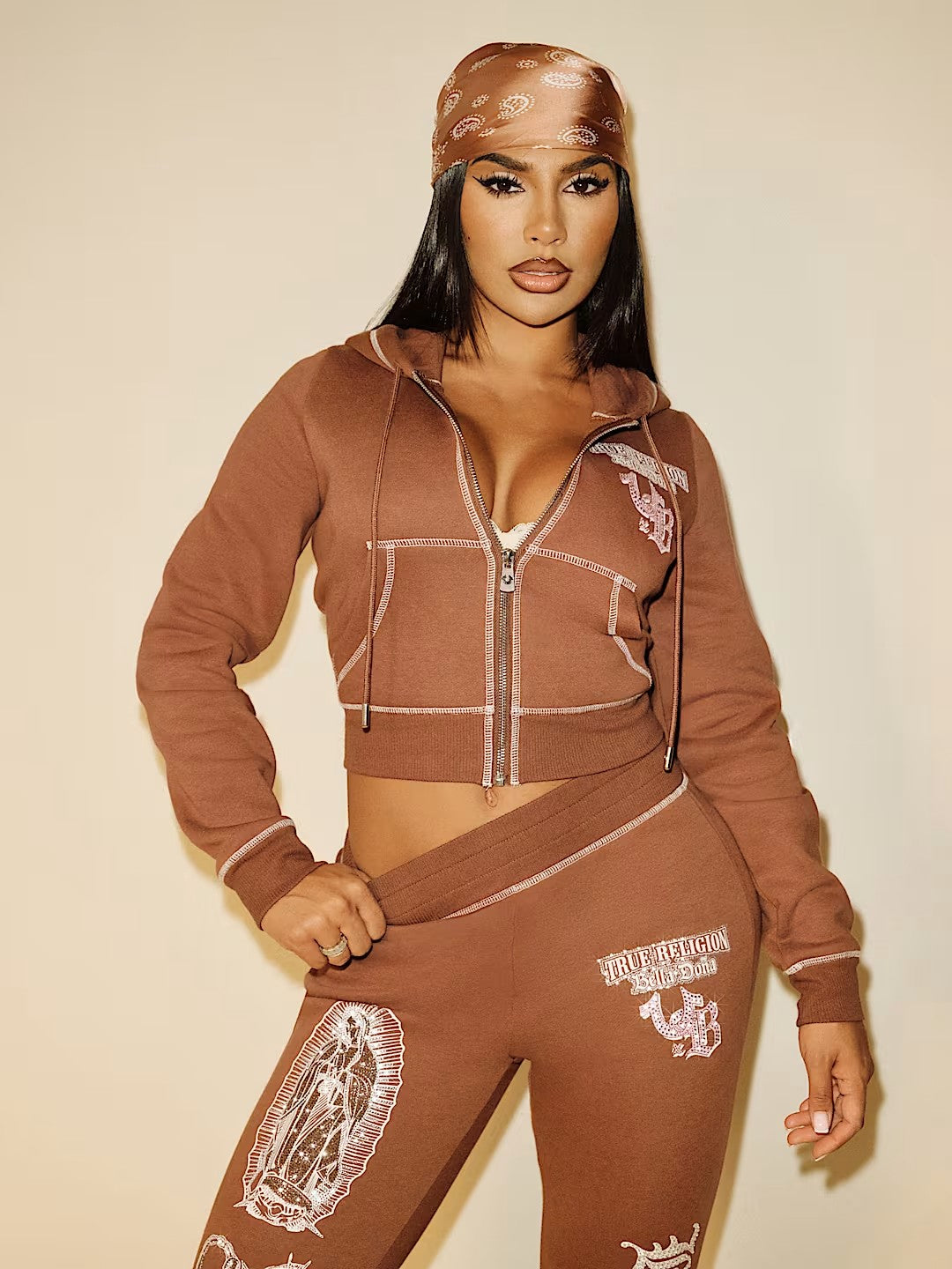 TRXBD SHRUNKEN ZIP HOODIE