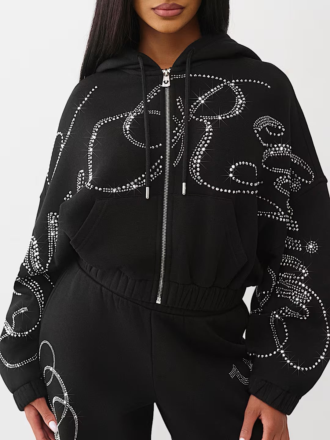 CRYSTAL GF ZIP UP HOODIE