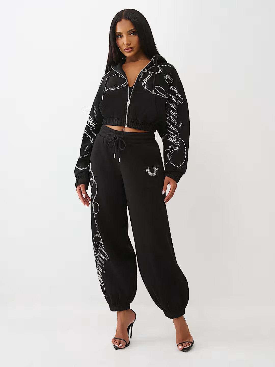 CRYSTAL GF ZIP UP HOODIE