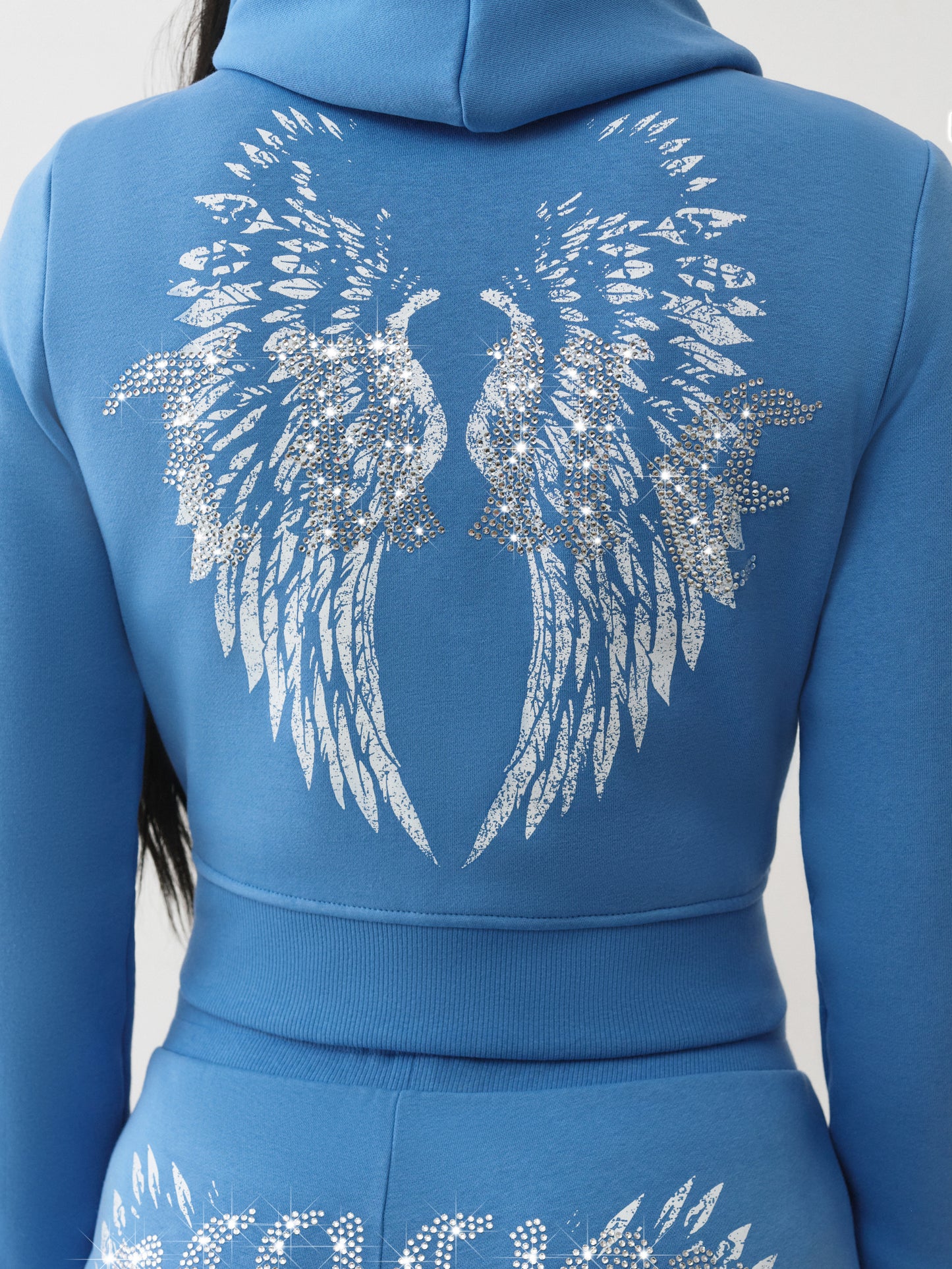 WING SHRUNKEN ZIP HOODIE