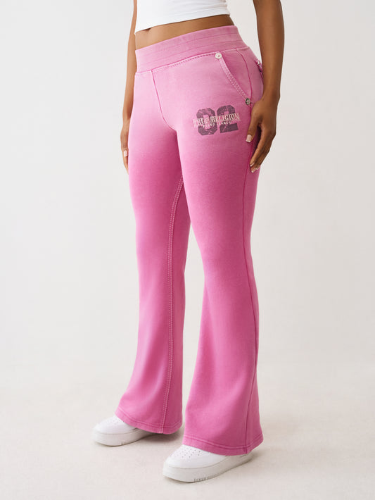 WASHED BIG T BOOTCUT SWEATPANT