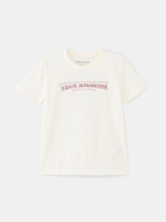 METALLIC EMB ARCHED LOGO TEE para niñas - TRUE RELIGION MEXICO