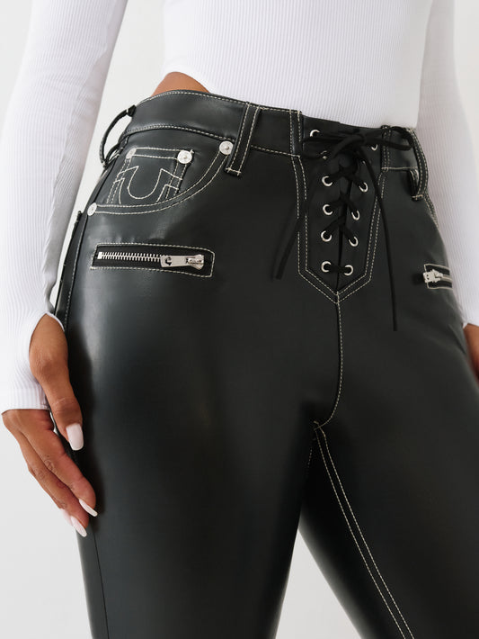 PU LACE UP CHARLIE HR FLARE