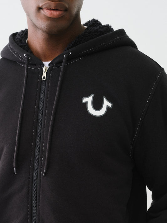 BUDDHA SHERPA ZIP HOODIE