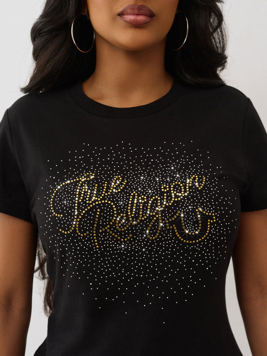 CRYSTAL SCRIPT CREW TEE
