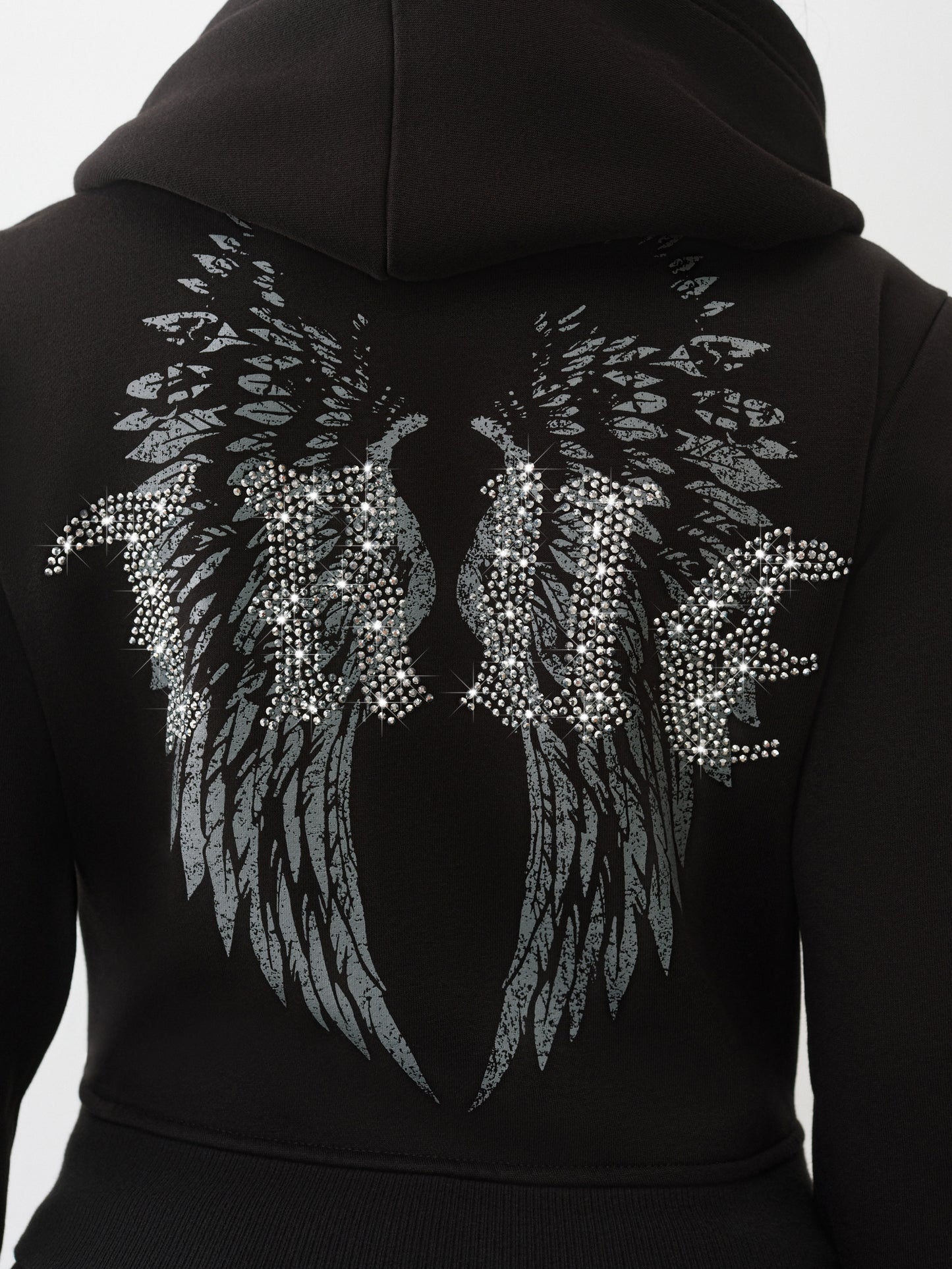 WING SHRUNKEN ZIP HOODIE
