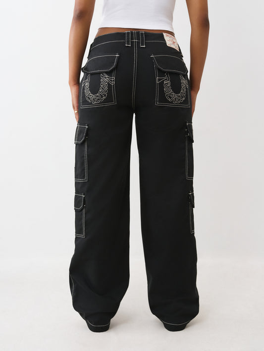 HS CARGO EMB SN PANT