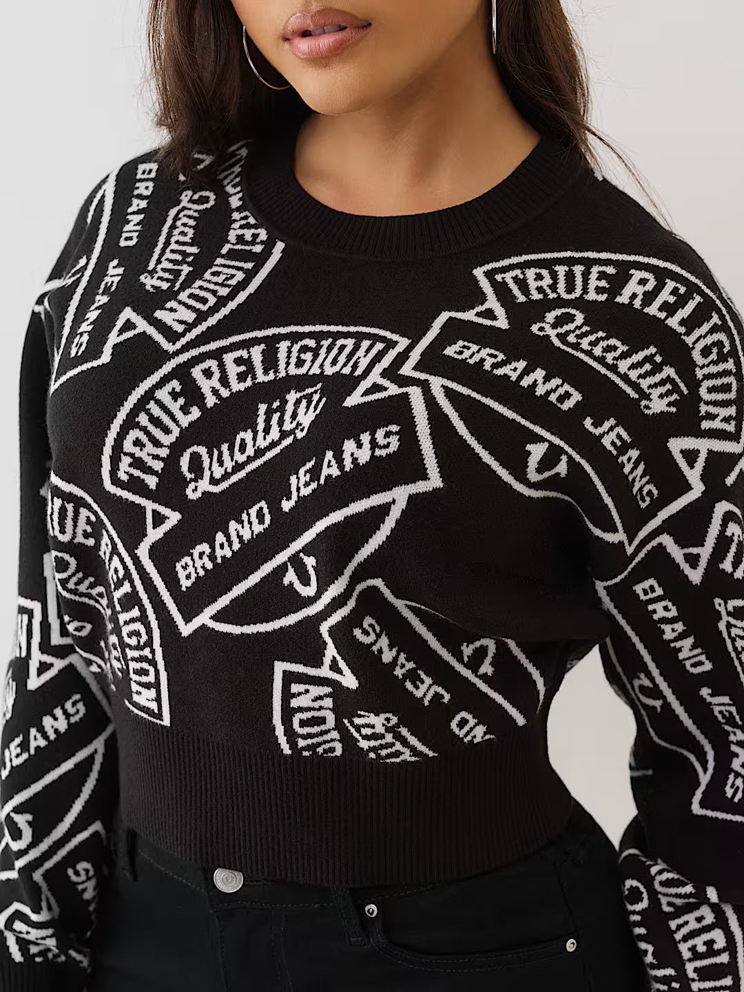 TRBJ JAQUARD SWEATER