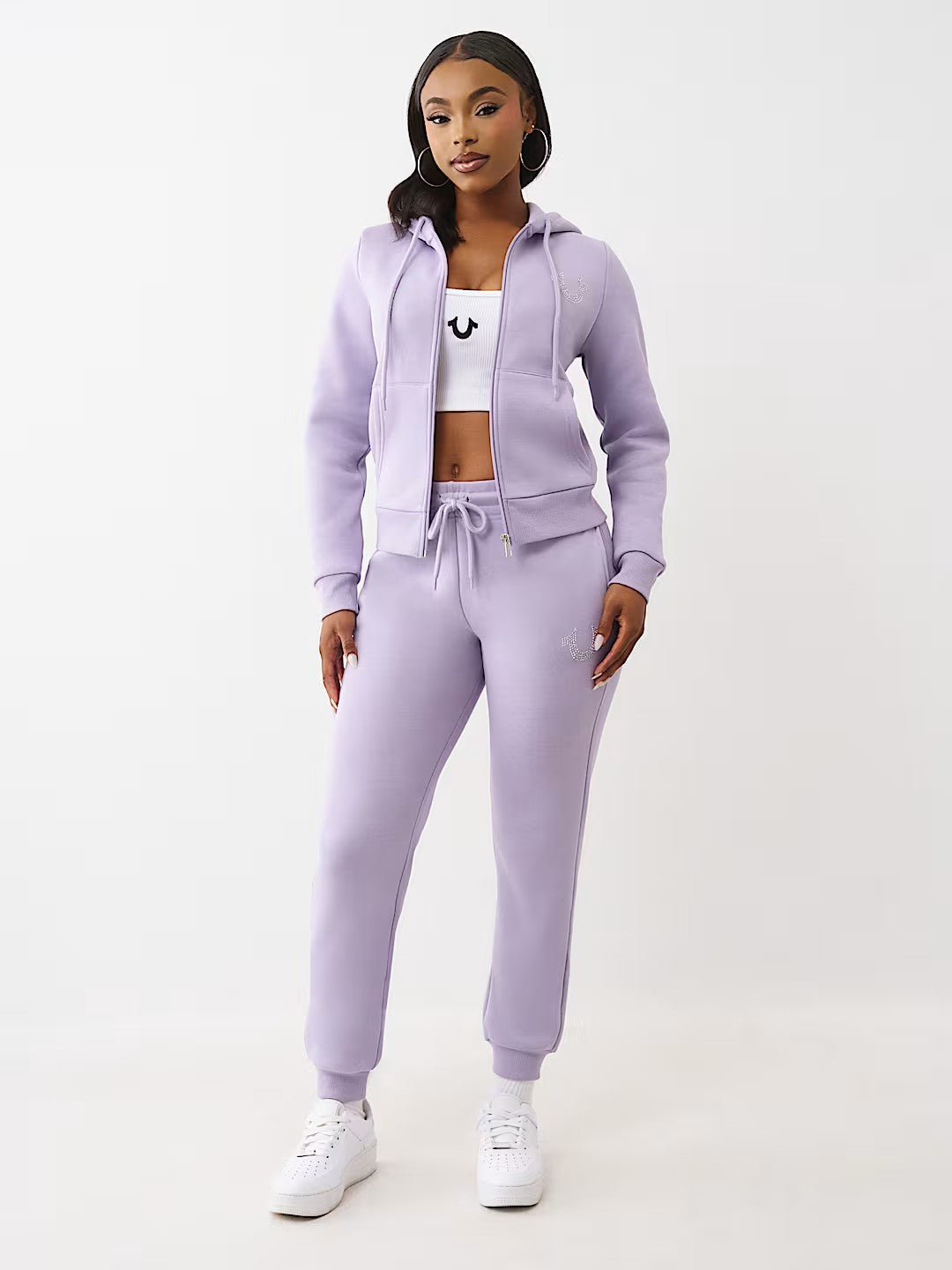 TR CRYSTAL ZIP HOODIE