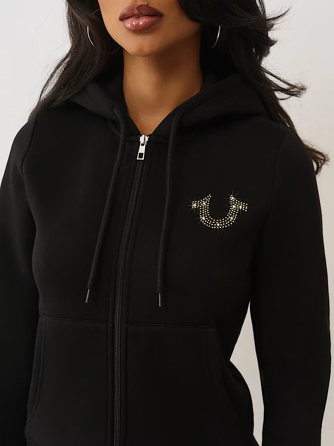 TR CRYSTAL ZIP HOODIE