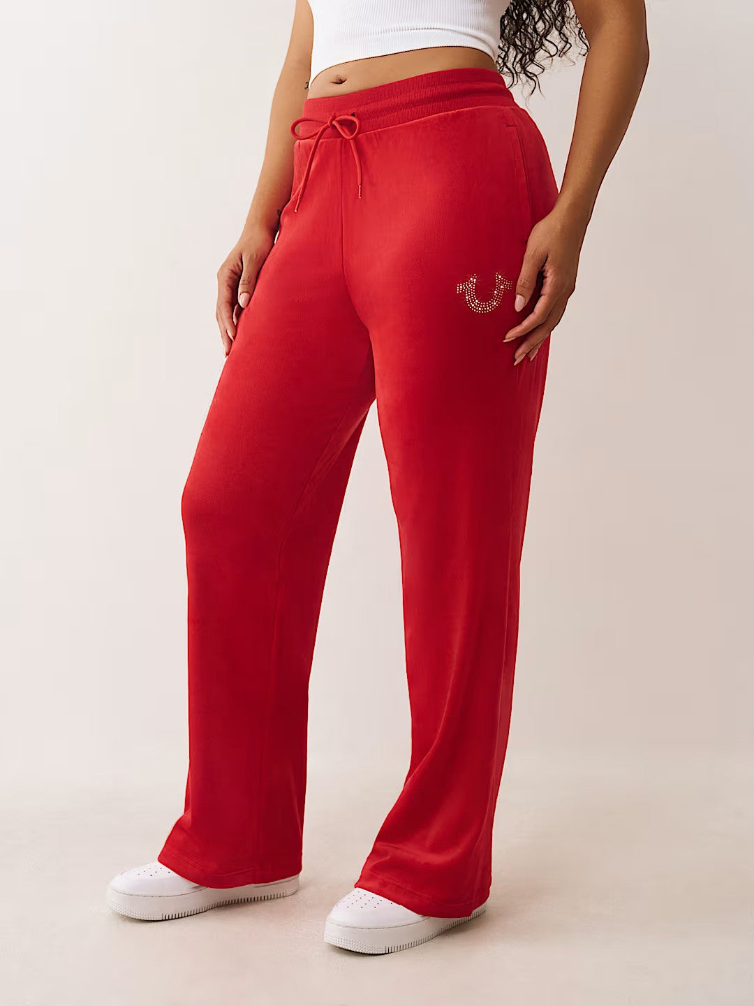 HS VELOUR STRAIGHT LEG