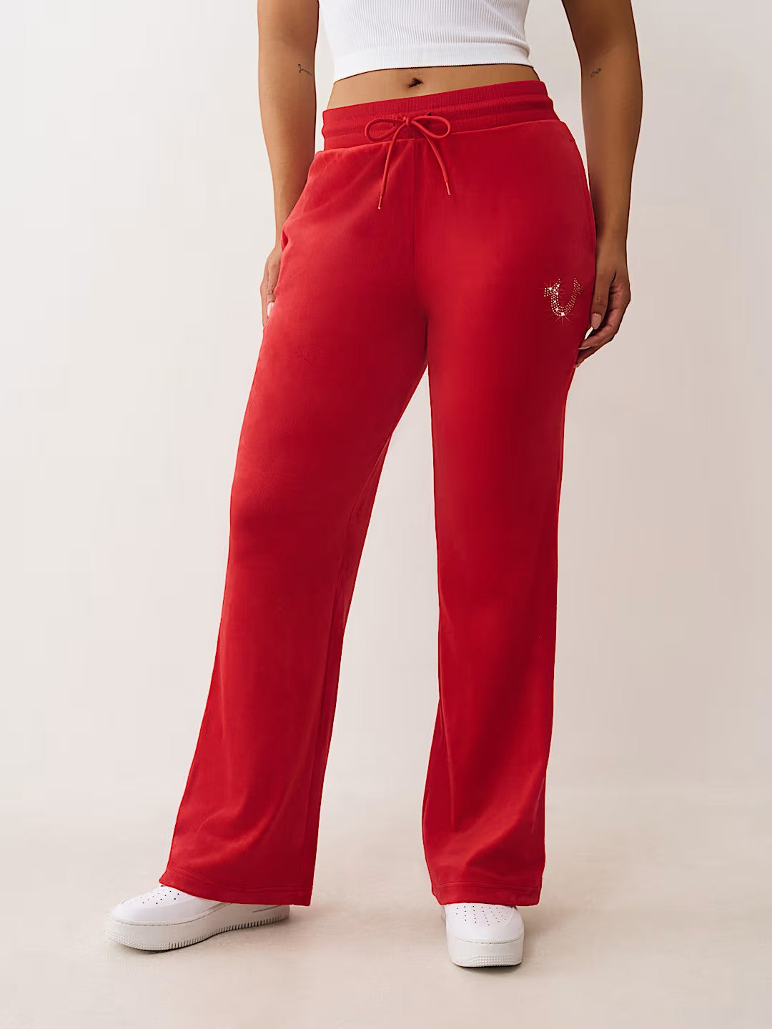 HS VELOUR STRAIGHT LEG