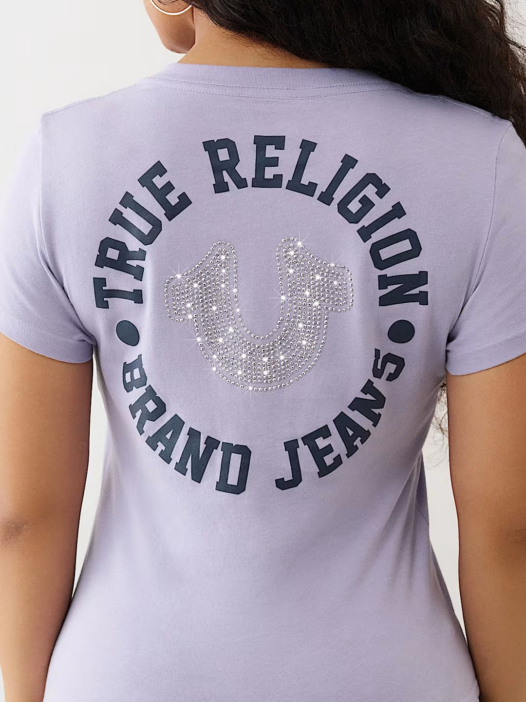 CRYSTAL HS VNECK TEE