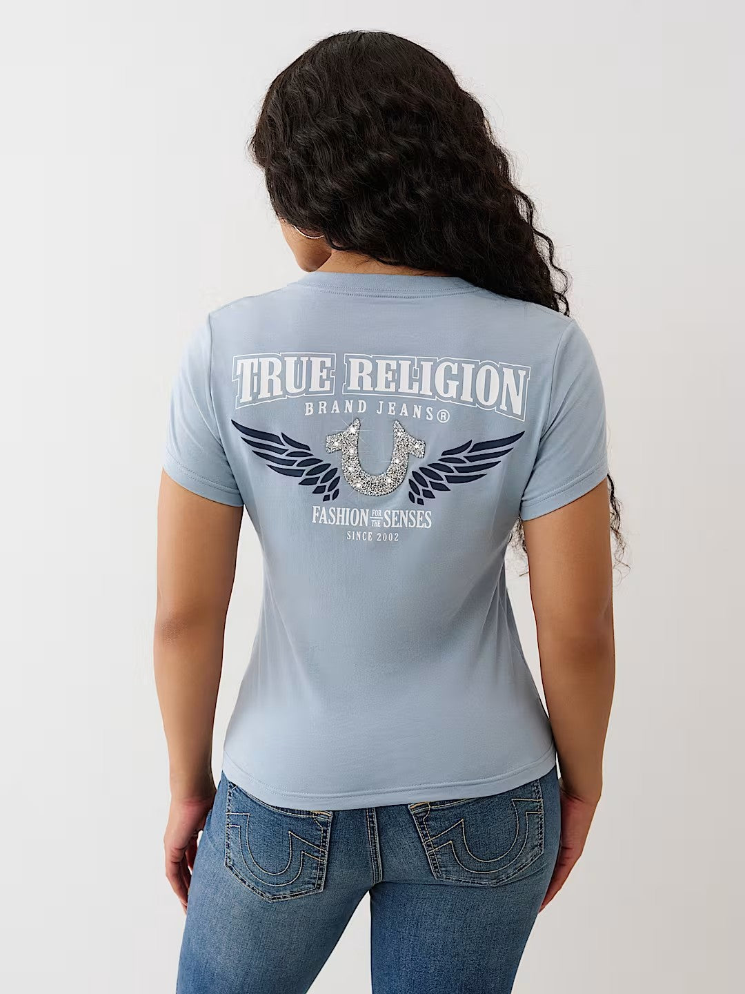 CRUSHED HS WING VNECK TEE