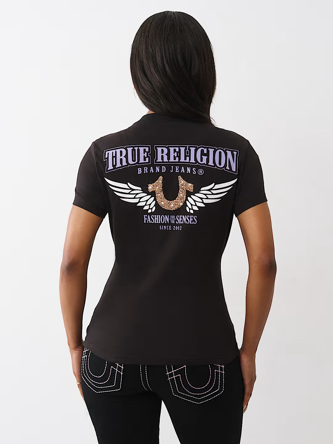 CRUSHED HS WING VNECK TEE