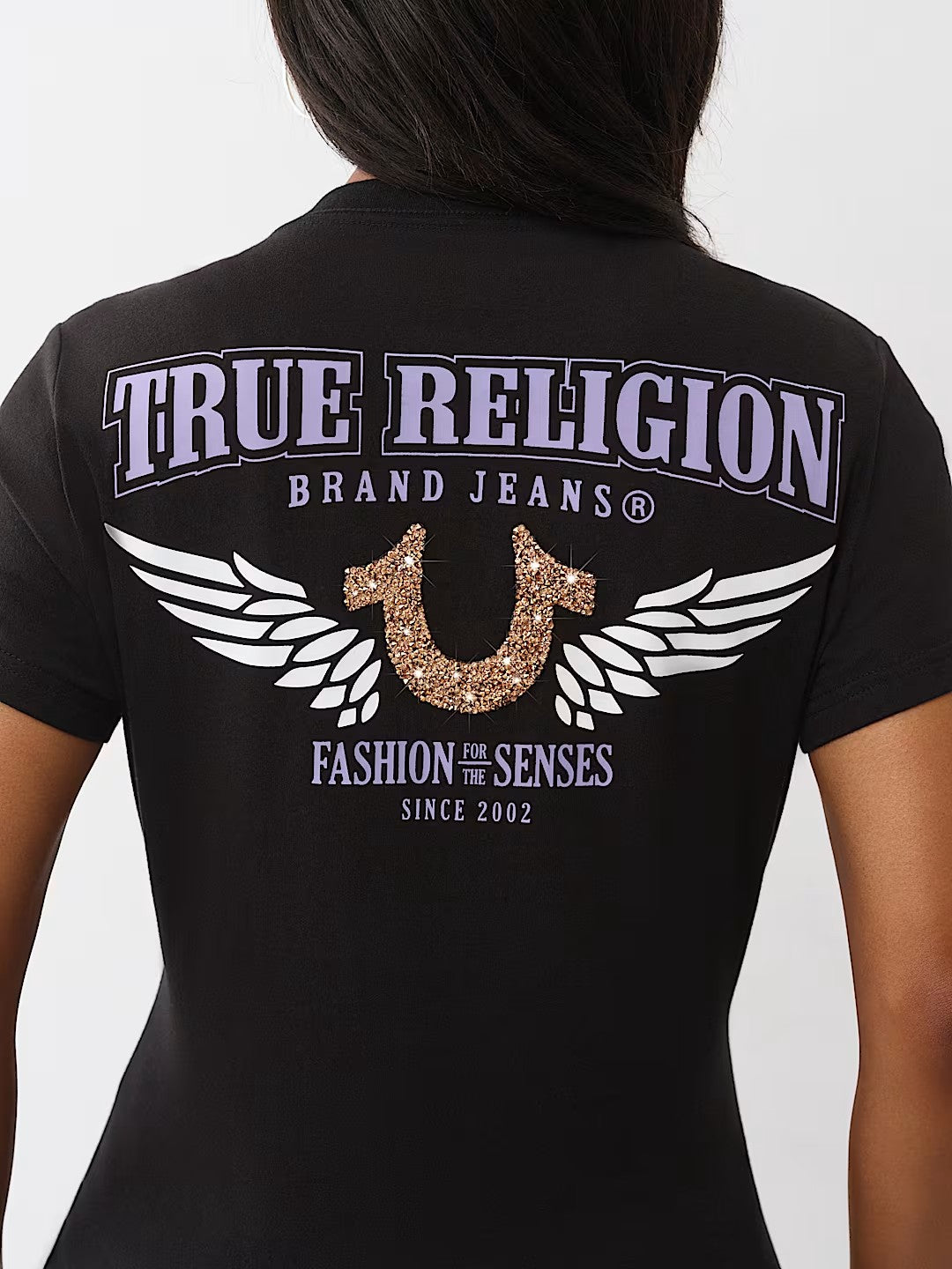 CRUSHED HS WING VNECK TEE