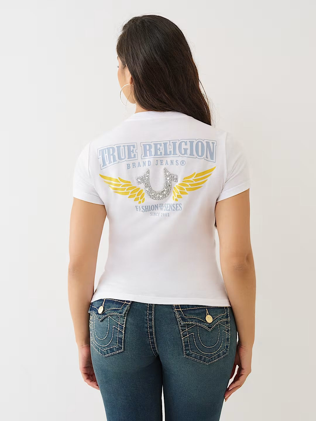 CRUSHED HS WING VNECK TEE