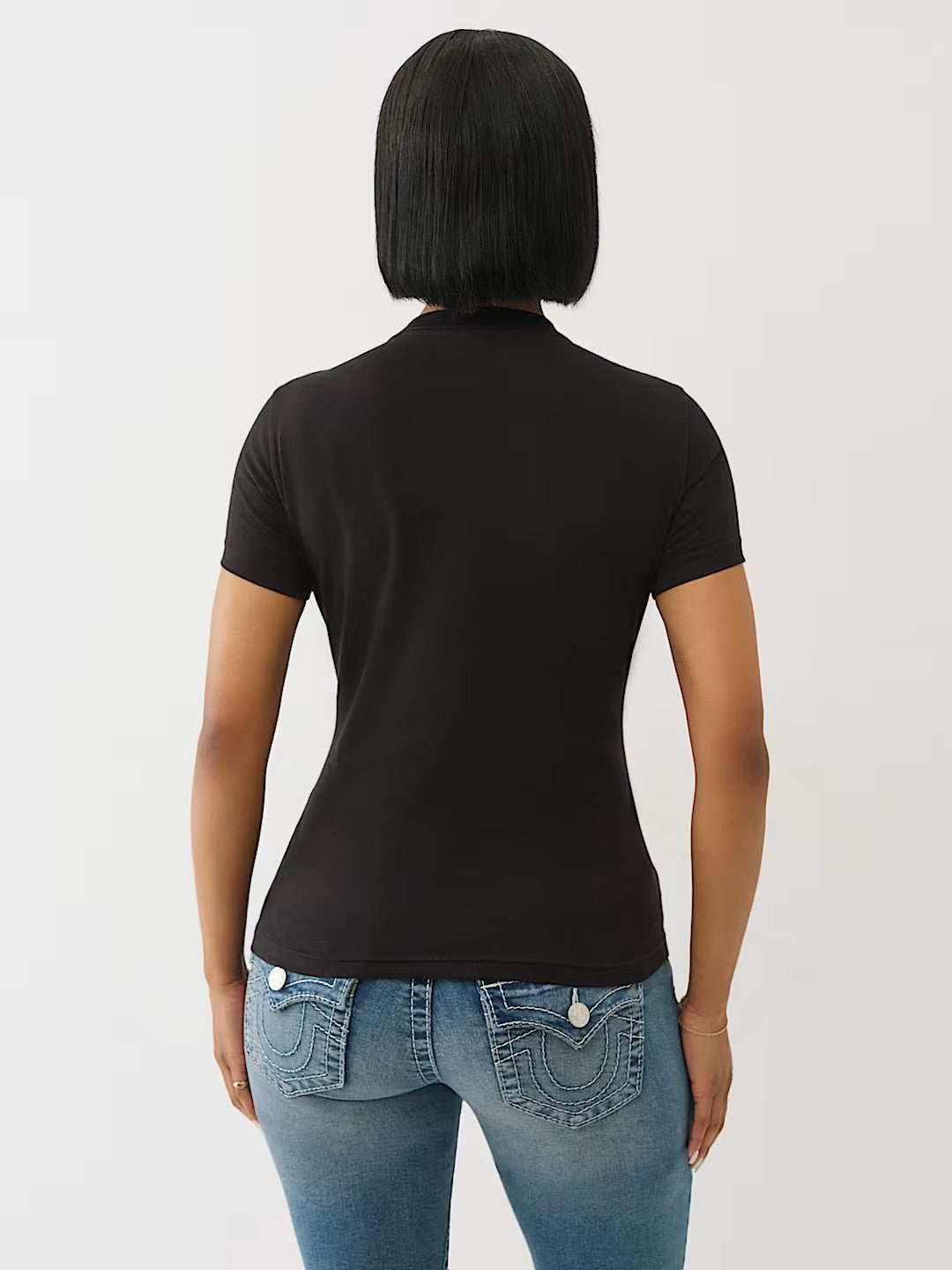 IRIDESCENT STICKER TR CREW TEE