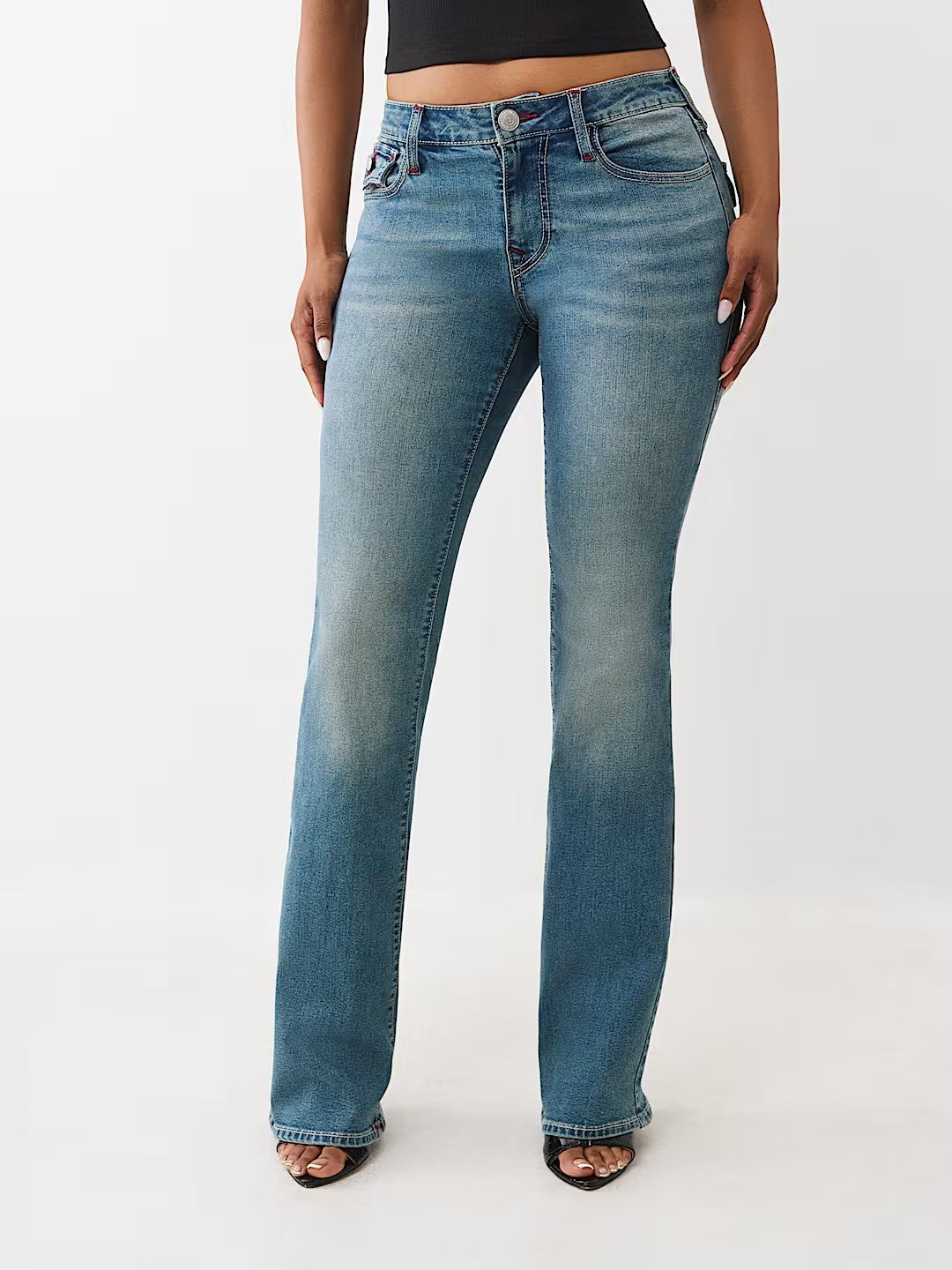 BECCA SN MID RISE FLAP BOOTCUT