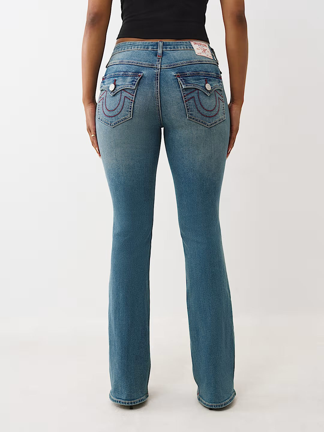 BECCA SN MID RISE FLAP BOOTCUT