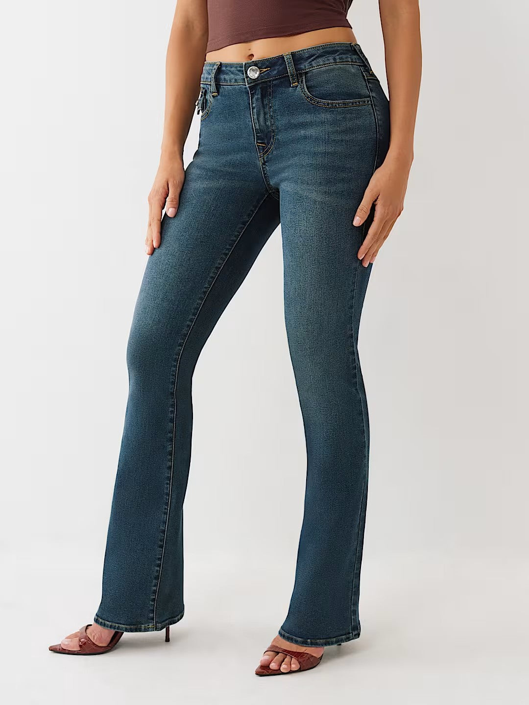 BECCA CRYSTAL SN FLAP BOOTCUT