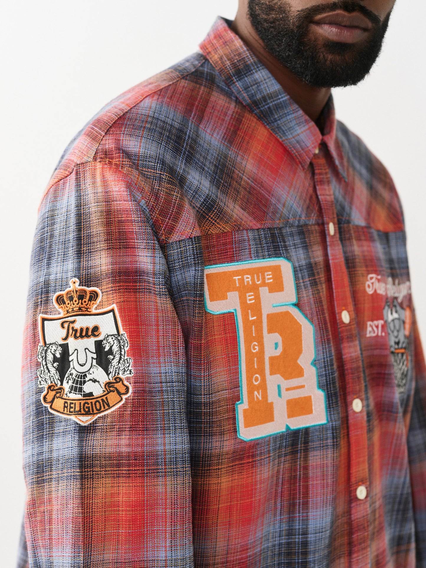 LS FLANNEL PATCH SHIRT