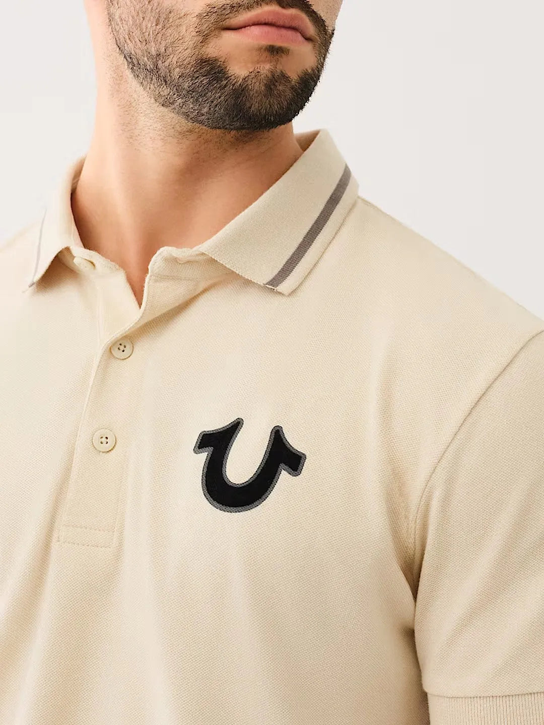 JV TIPPED LOGO RELAXED POLO - TRUE RELIGION MEXICO