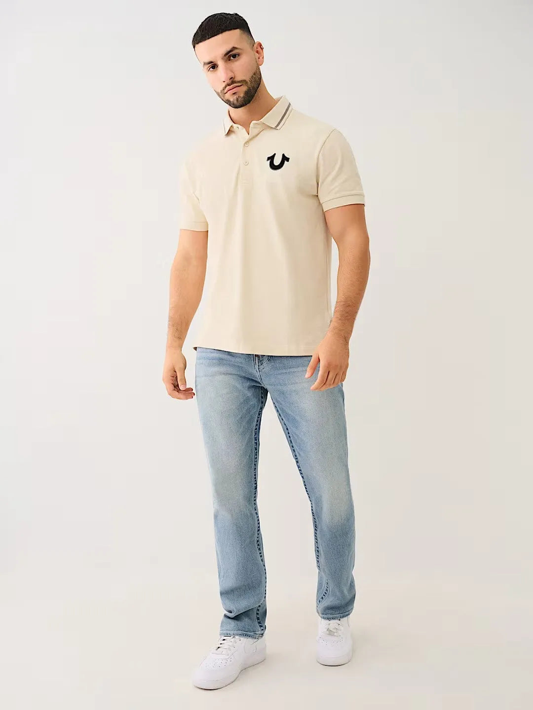 JV TIPPED LOGO RELAXED POLO - TRUE RELIGION MEXICO