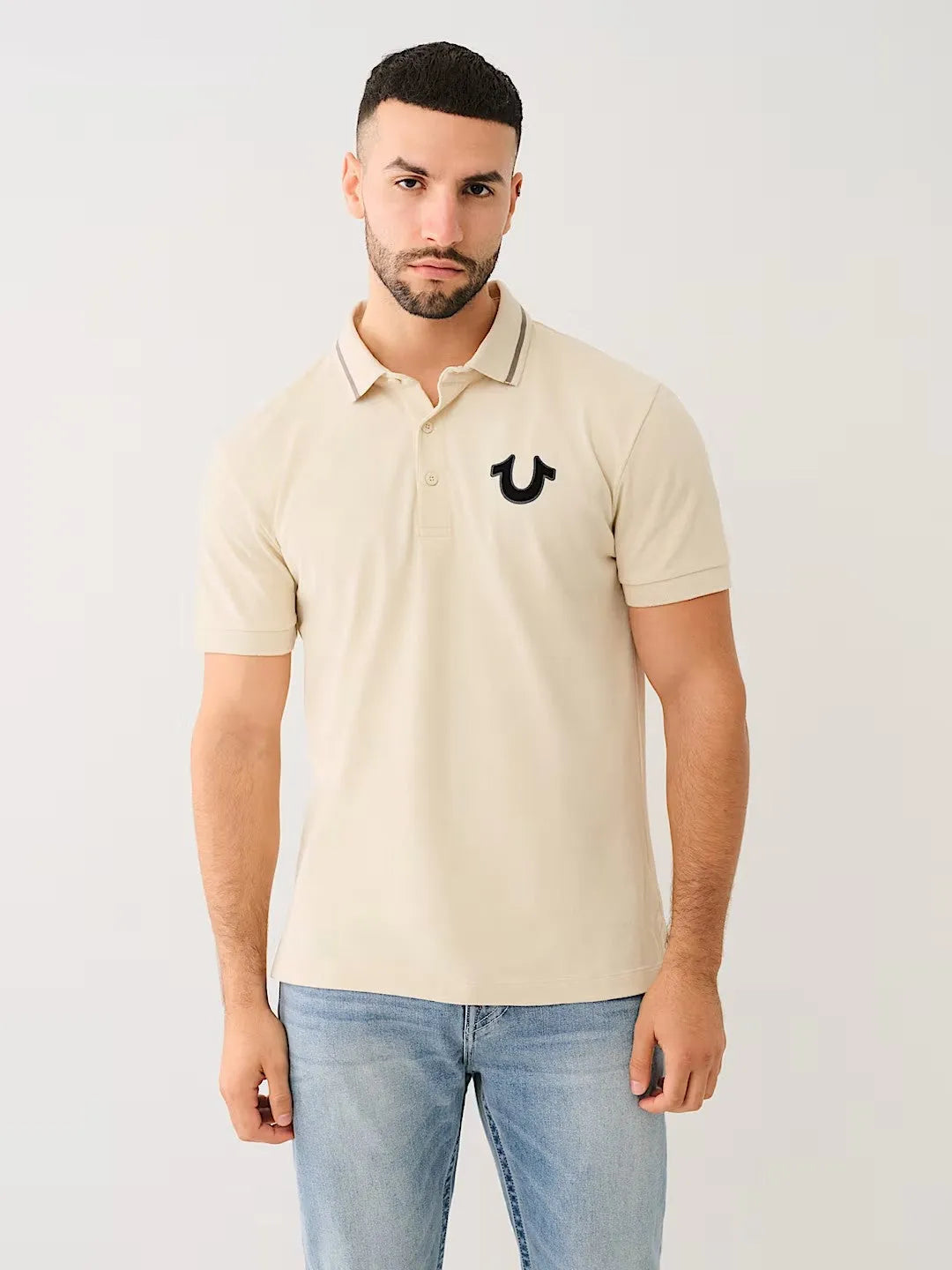 JV TIPPED LOGO RELAXED POLO - TRUE RELIGION MEXICO