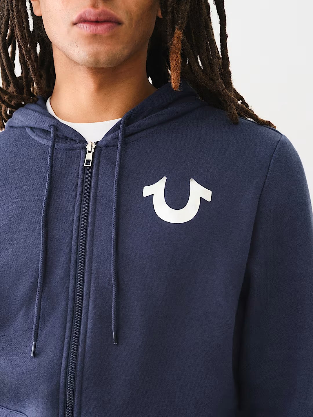 METALLIC CITY BUDDHA ZIP HOODIE