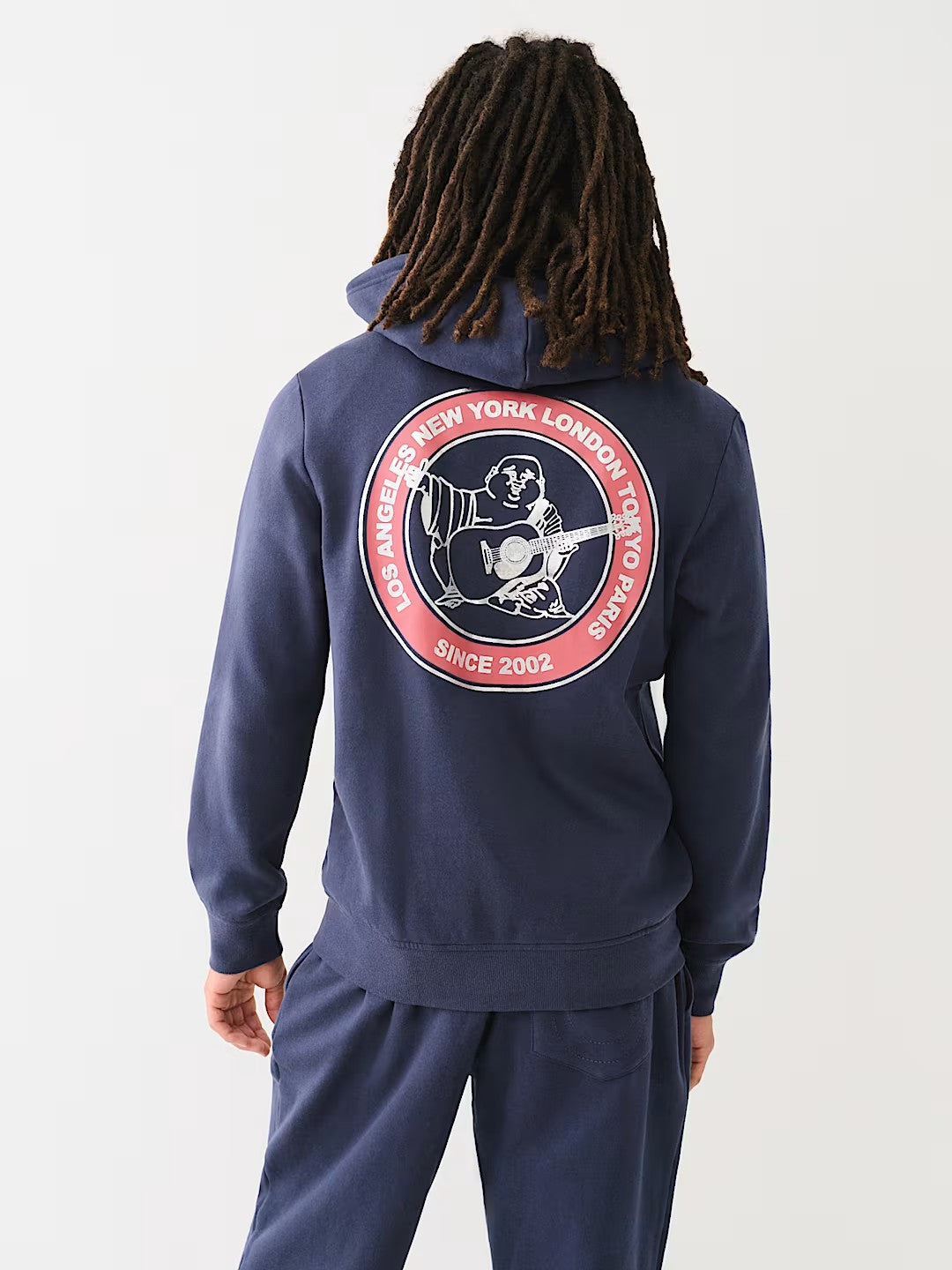 METALLIC CITY BUDDHA ZIP HOODIE