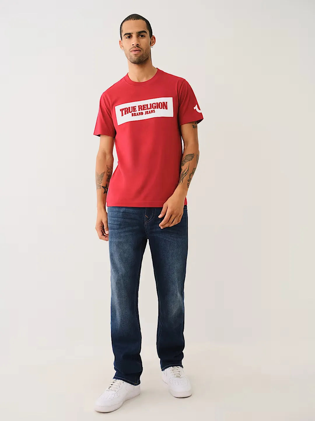 EMBOSSED BOX ARCH SS TEE - TRUE RELIGION MEXICO